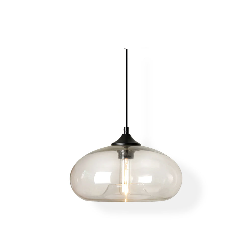 LED Glass Pendant Lamp - Modern Hanging Light Fixture - Adjustable for Kitchen Island & Dining Room