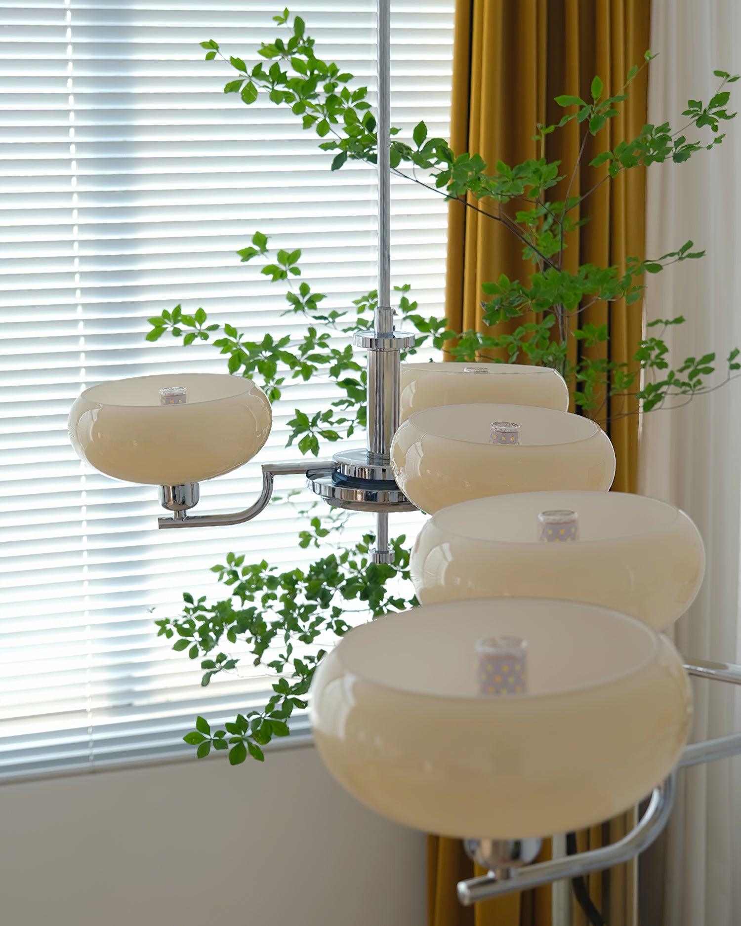 LED Chandelier Light Fixture - Modern Crystal Design for Dining Room & Living Room Decor