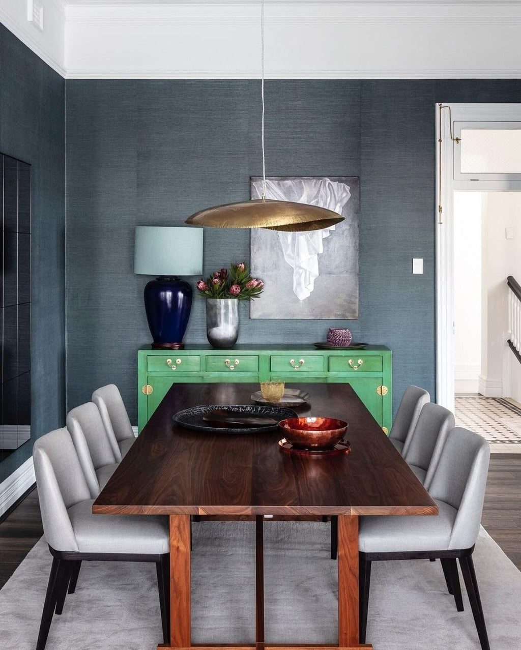 Hammered Pendant Light Fixture - Rustic Metal Hanging Lamp for Kitchen Island & Dining Room