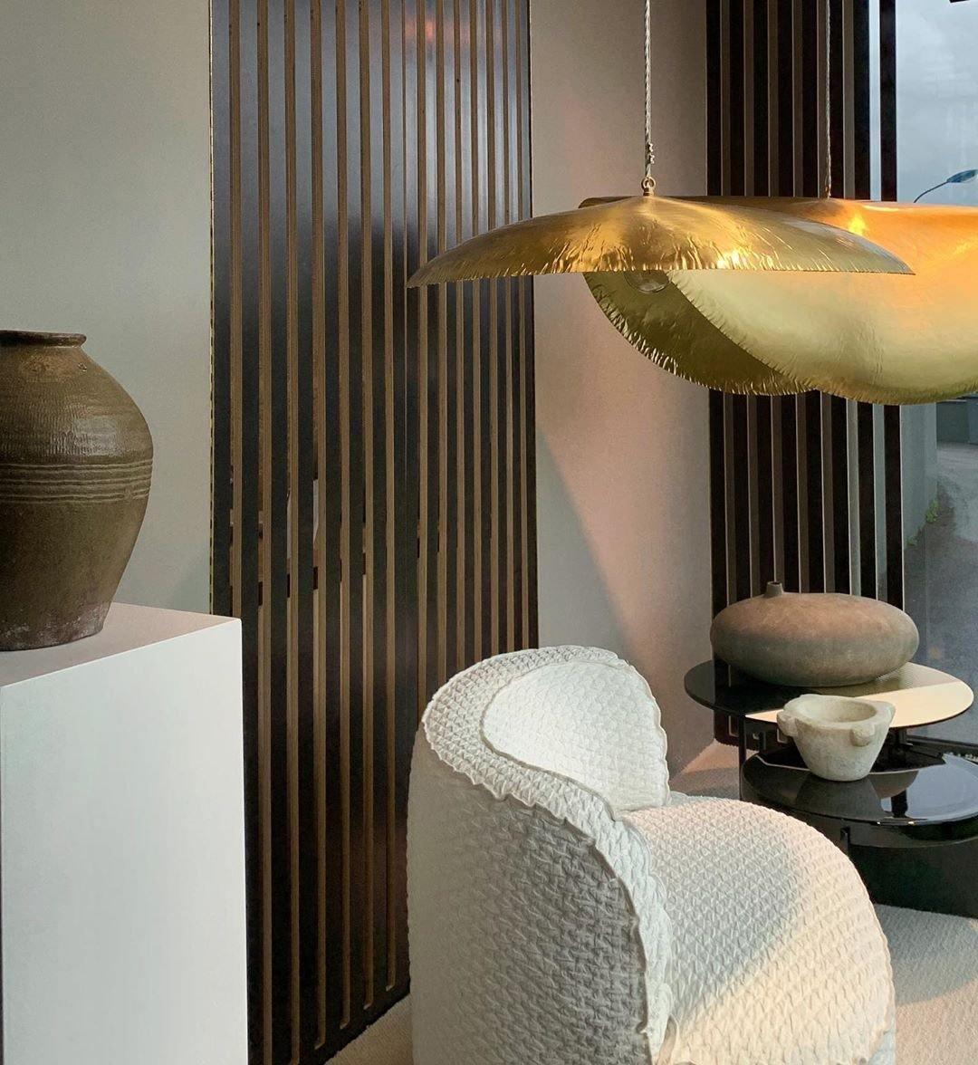 Hammered Pendant Light Fixture - Rustic Metal Hanging Lamp for Kitchen Island & Dining Room