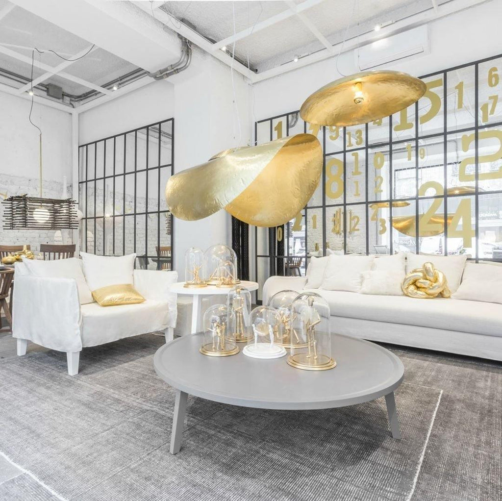 Hammered Pendant Light Fixture - Rustic Metal Hanging Lamp for Kitchen Island & Dining Room