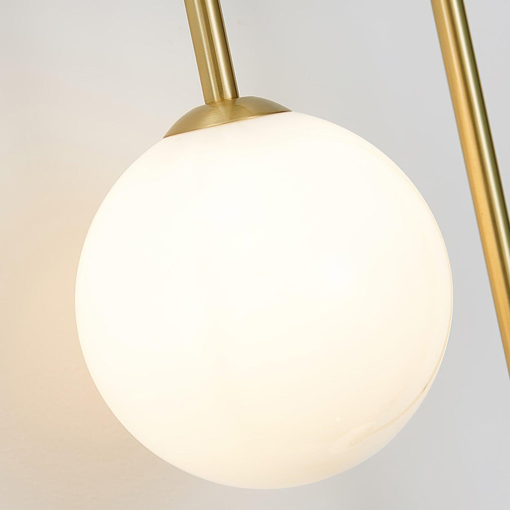 Brass Arc Wall Light Fixture - Adjustable Sconce for Living Room & Bedroom Lighting