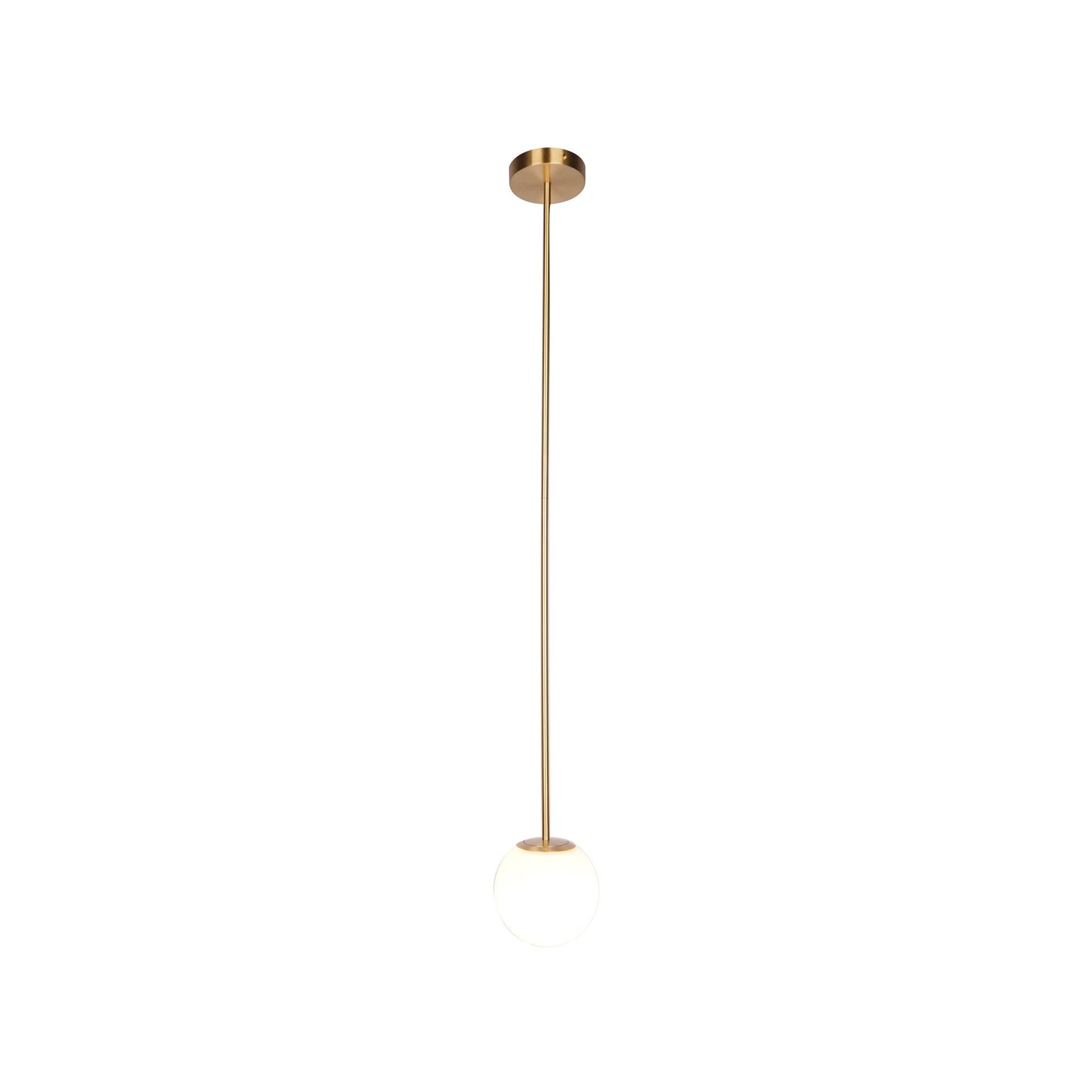 Brass Pendant Lamp - Modern Architectural Design for Dining Room & Kitchen Lighting