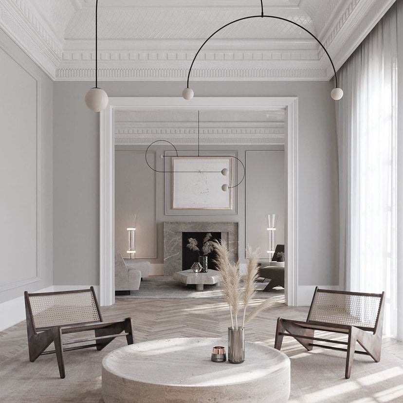 Brass Pendant Lamp - Modern Architectural Design for Dining Room & Kitchen Lighting