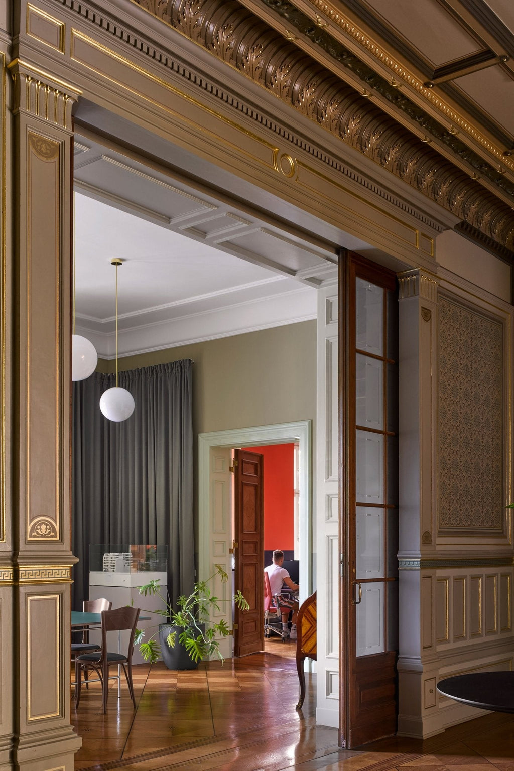 Brass Pendant Lamp - Modern Architectural Design for Dining Room & Kitchen Lighting