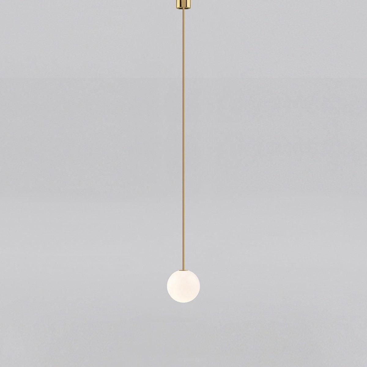 Brass Pendant Lamp - Modern Architectural Design for Dining Room & Kitchen Lighting