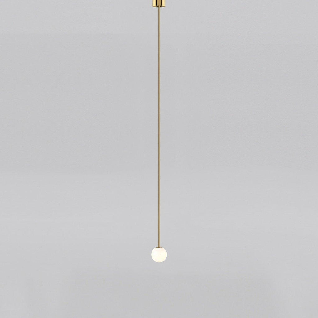 Brass Pendant Lamp - Modern Architectural Design for Dining Room & Kitchen Lighting