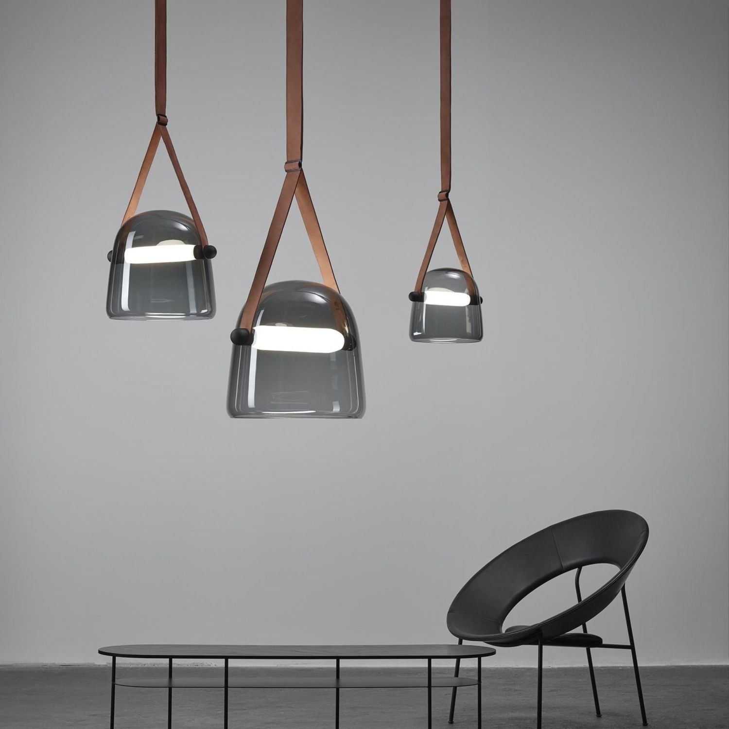 Large Pendant Lamp - Brokis Mona PC938 - Modern Glass Lighting Fixture for Dining Room & Living Spaces