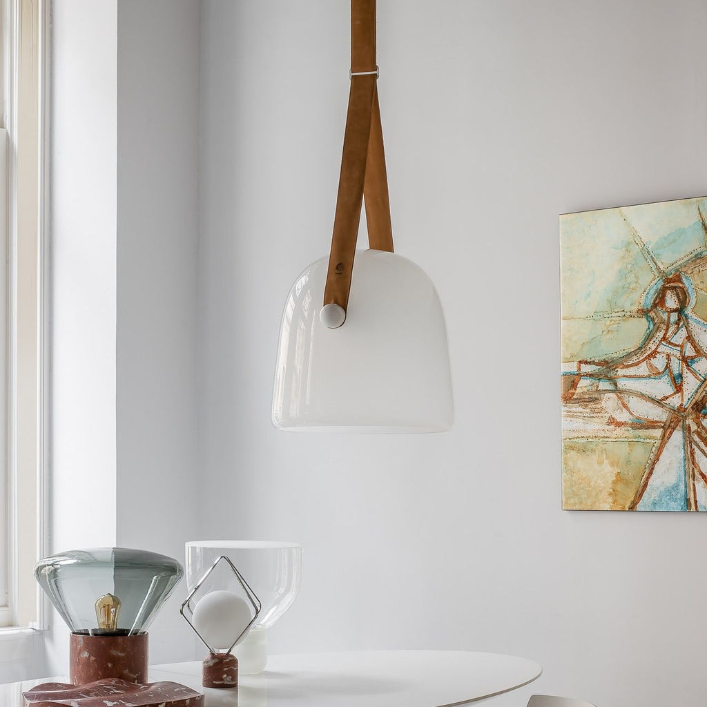 Large Pendant Lamp - Brokis Mona PC938 - Modern Glass Lighting Fixture for Dining Room & Living Spaces