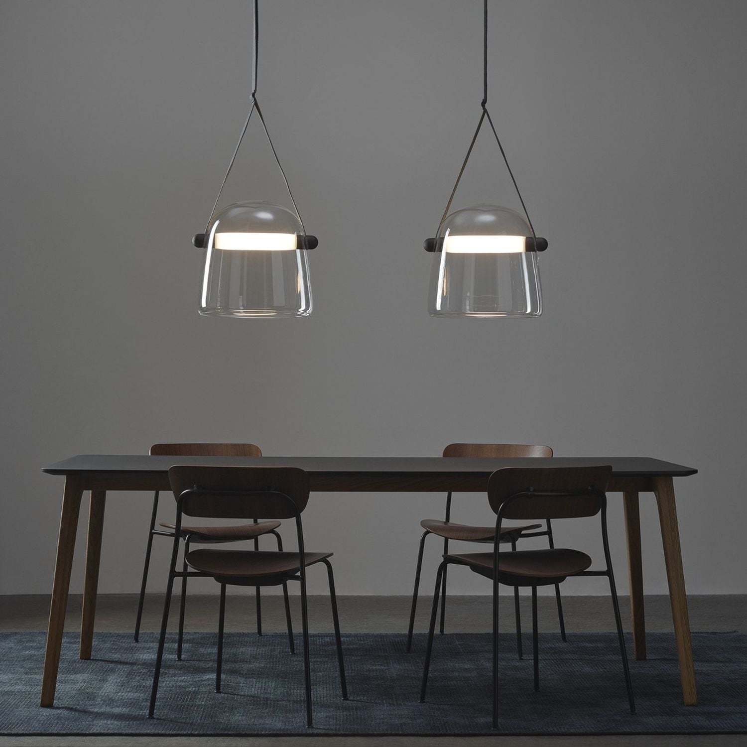 Large Pendant Lamp - Brokis Mona PC938 - Modern Glass Lighting Fixture for Dining Room & Living Spaces