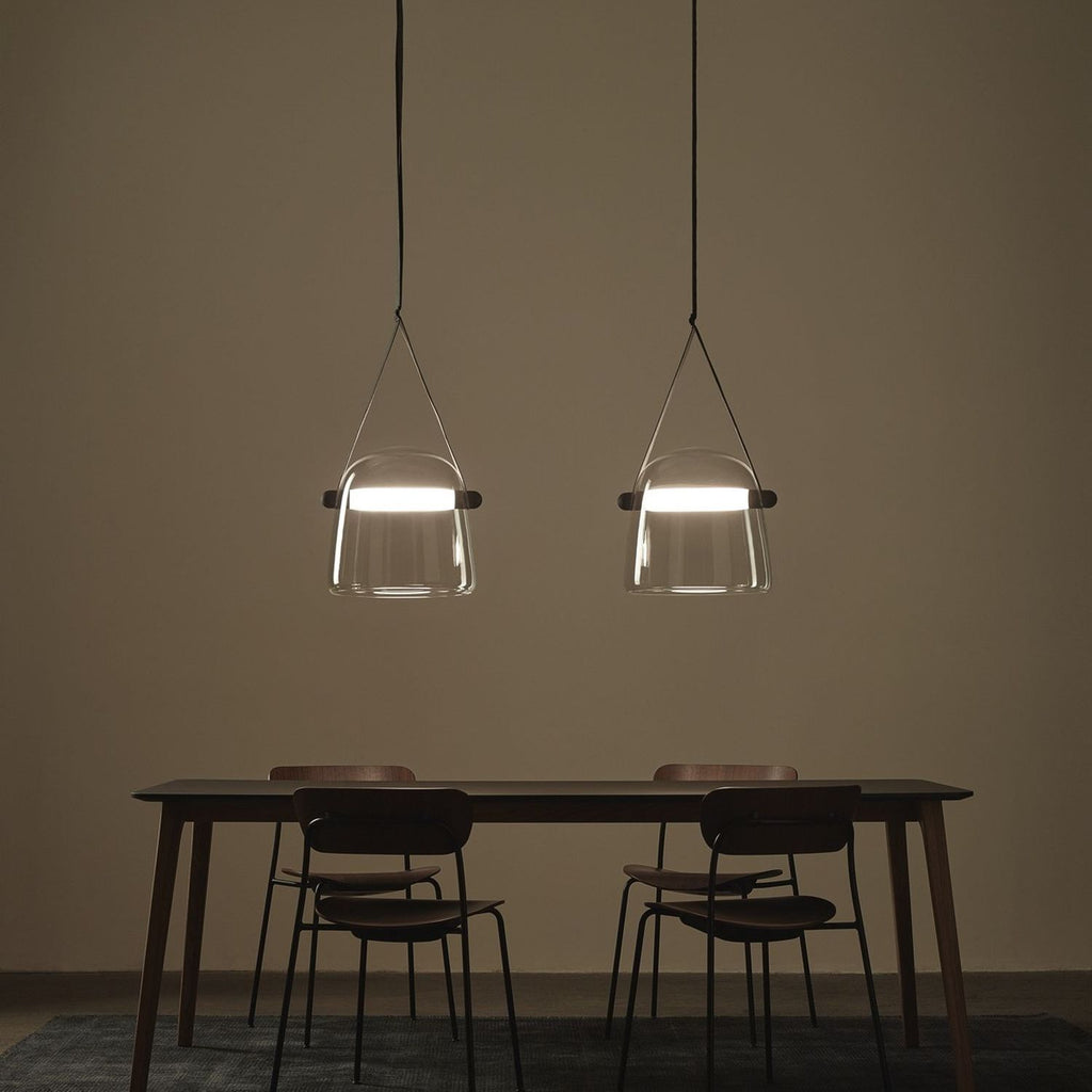 Large Pendant Lamp - Brokis Mona PC938 - Modern Glass Lighting Fixture for Dining Room & Living Spaces