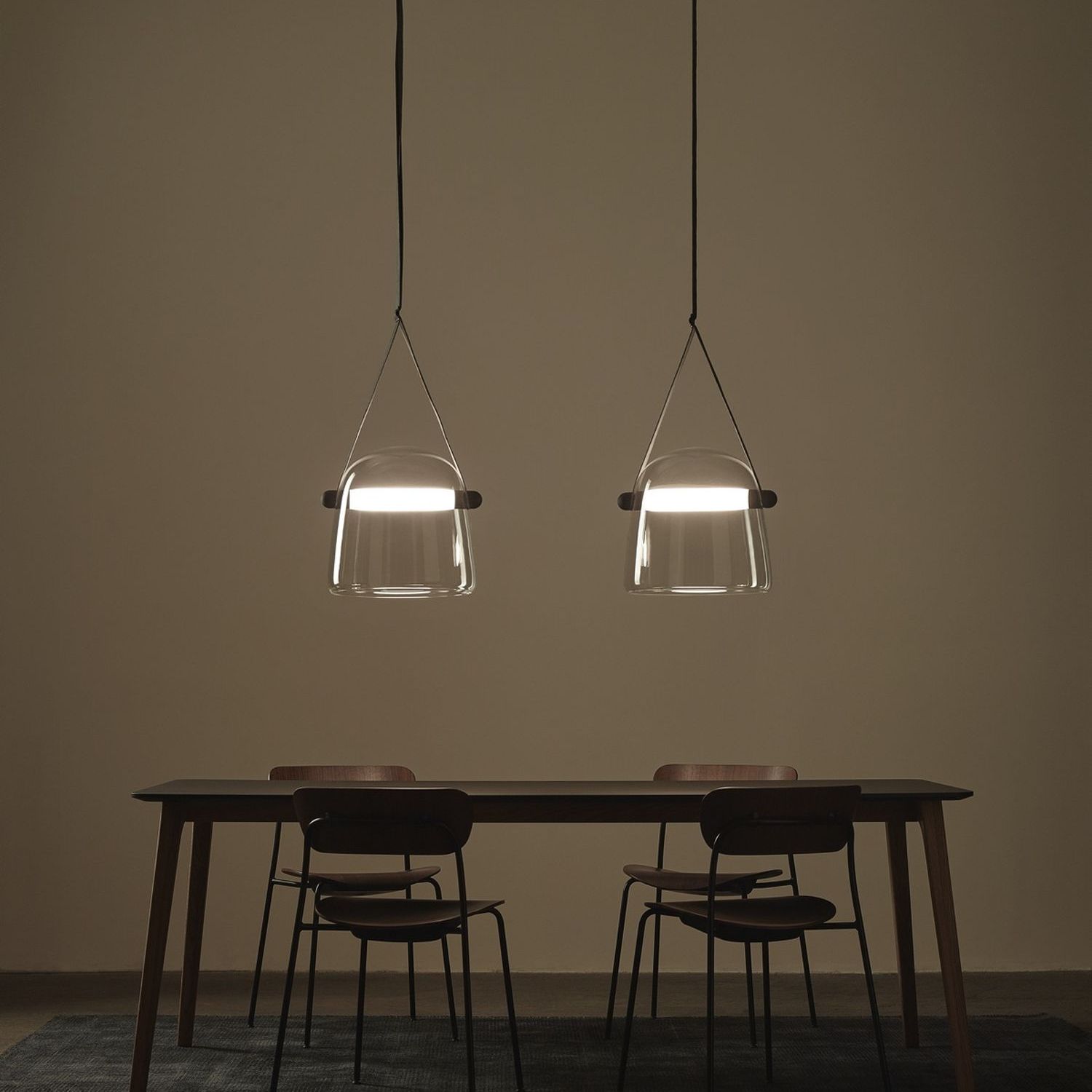 Large Pendant Lamp - Brokis Mona PC938 - Modern Glass Lighting Fixture for Dining Room & Living Spaces