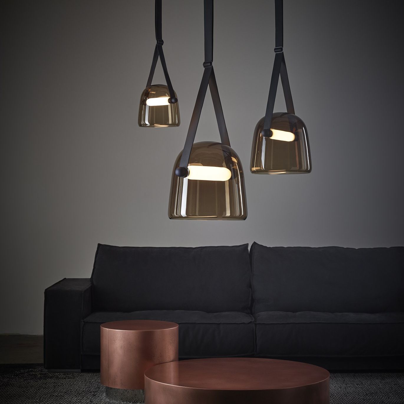 Large Pendant Lamp - Brokis Mona PC938 - Modern Glass Lighting Fixture for Dining Room & Living Spaces