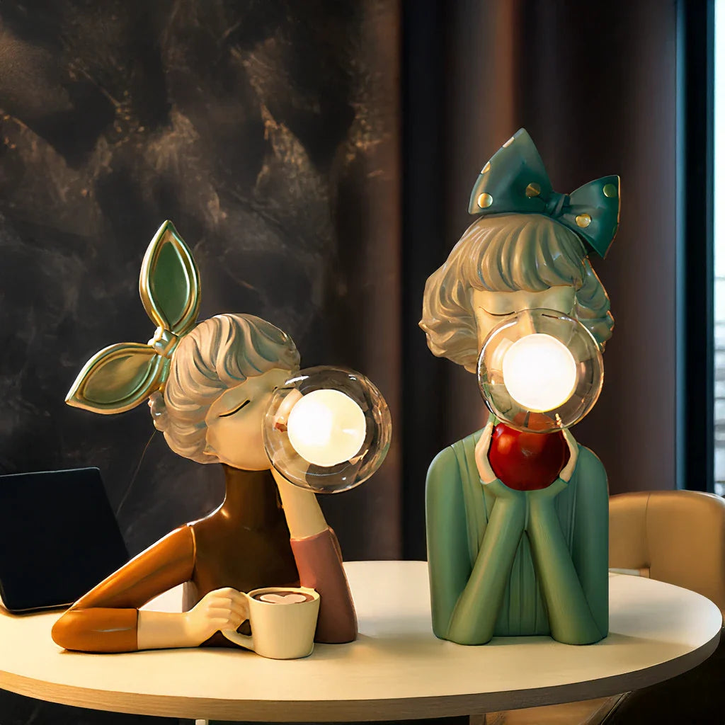 LED Bubble Lamp Collection for Girls - Colorful Night Lights & Decorative Lighting for Kids' Rooms & Playrooms