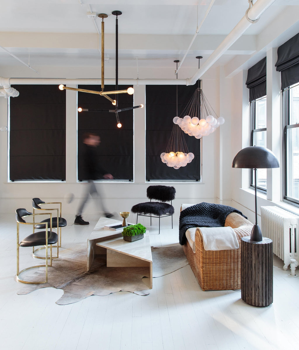 LED Bubble Chandelier Light Fixture - Modern Round Pendant for Dining Room & Living Room Decor