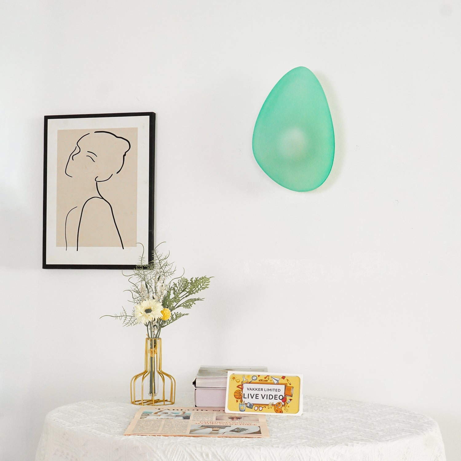 Bubble Glass Wall Lamp | Dimmable, Integrated LED & Versatile for Wall or Ceiling Mounting