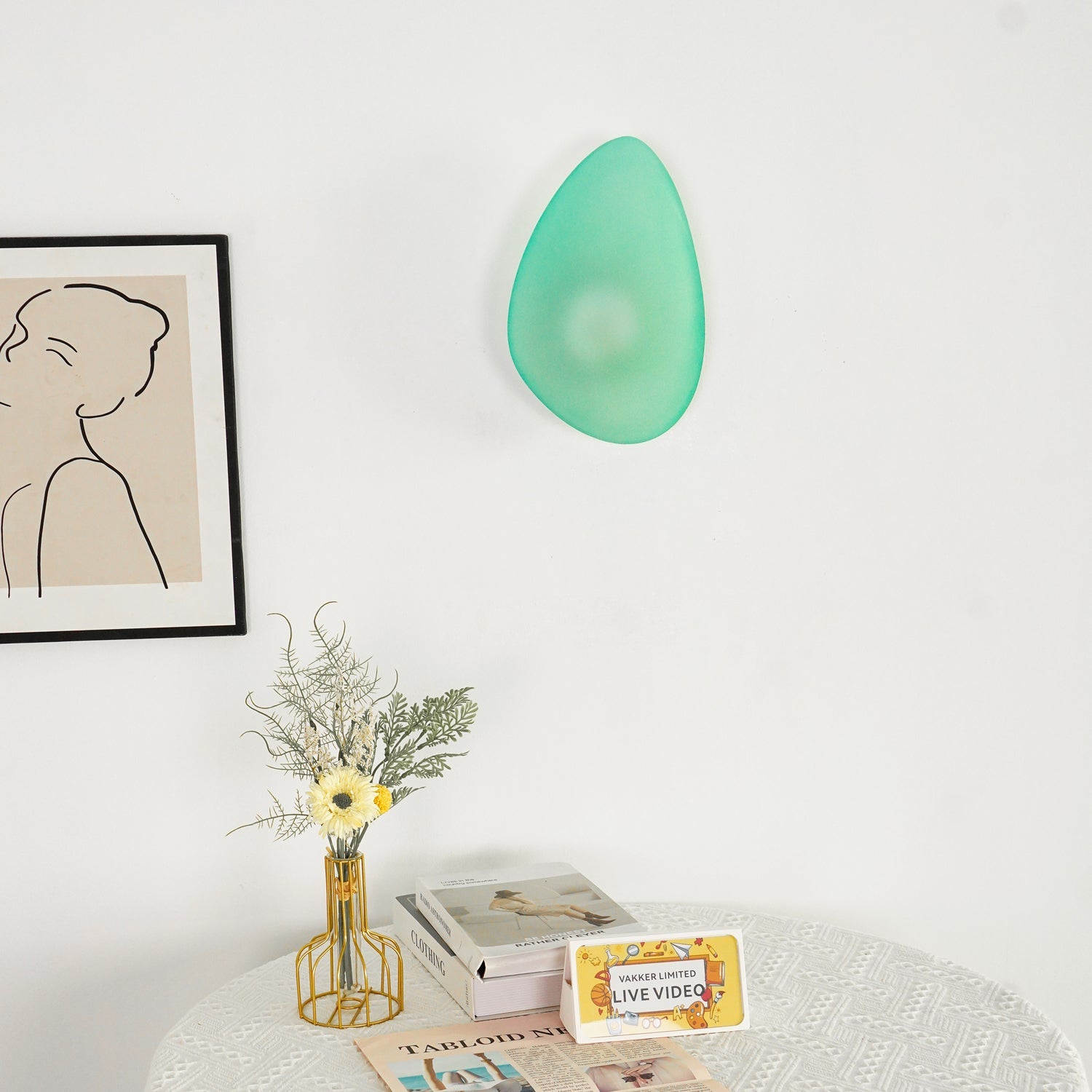 Bubble Glass Wall Lamp | Dimmable, Integrated LED & Versatile for Wall or Ceiling Mounting