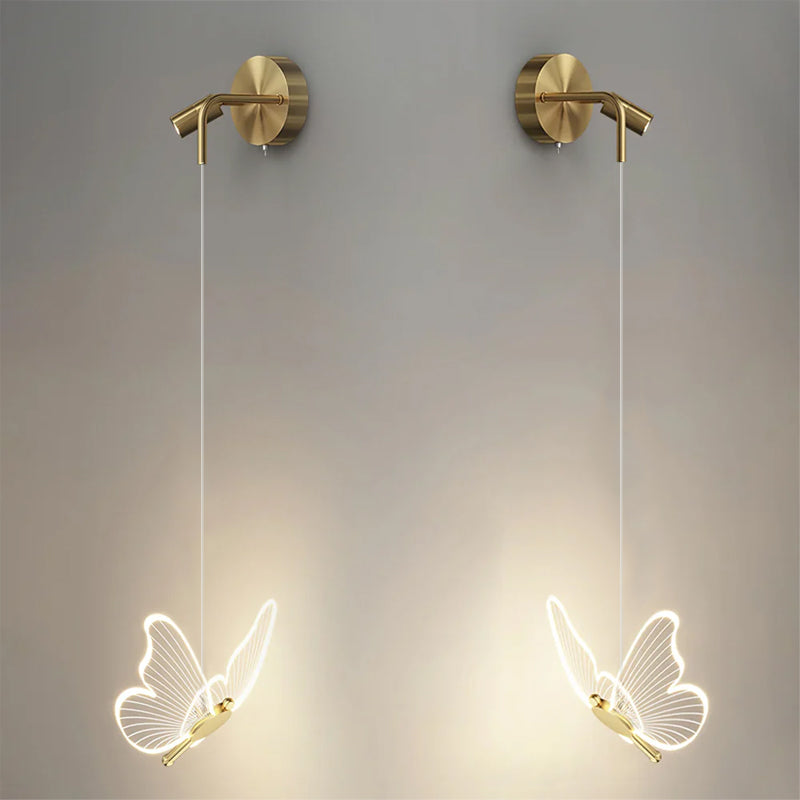 LED Butterfly Wall Lamp - Decorative Light Fixture for Kids' Rooms & Nursery Decor