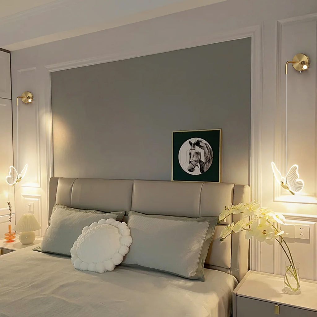 LED Butterfly Wall Lamp - Decorative Light Fixture for Kids' Rooms & Nursery Decor