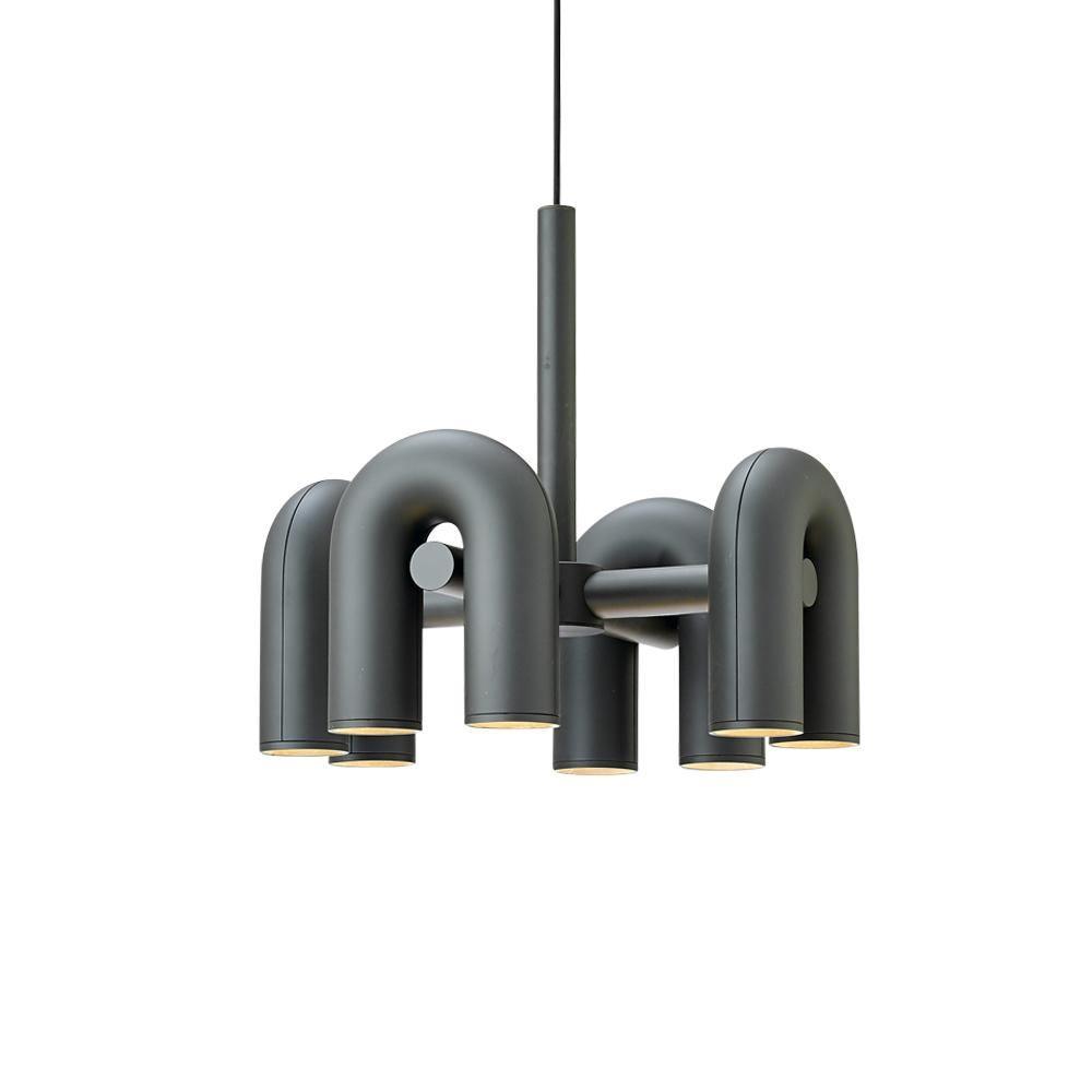 U-Shape LED Chandelier | Adjustable, Multi-Head Design for Modern Indoor Spaces