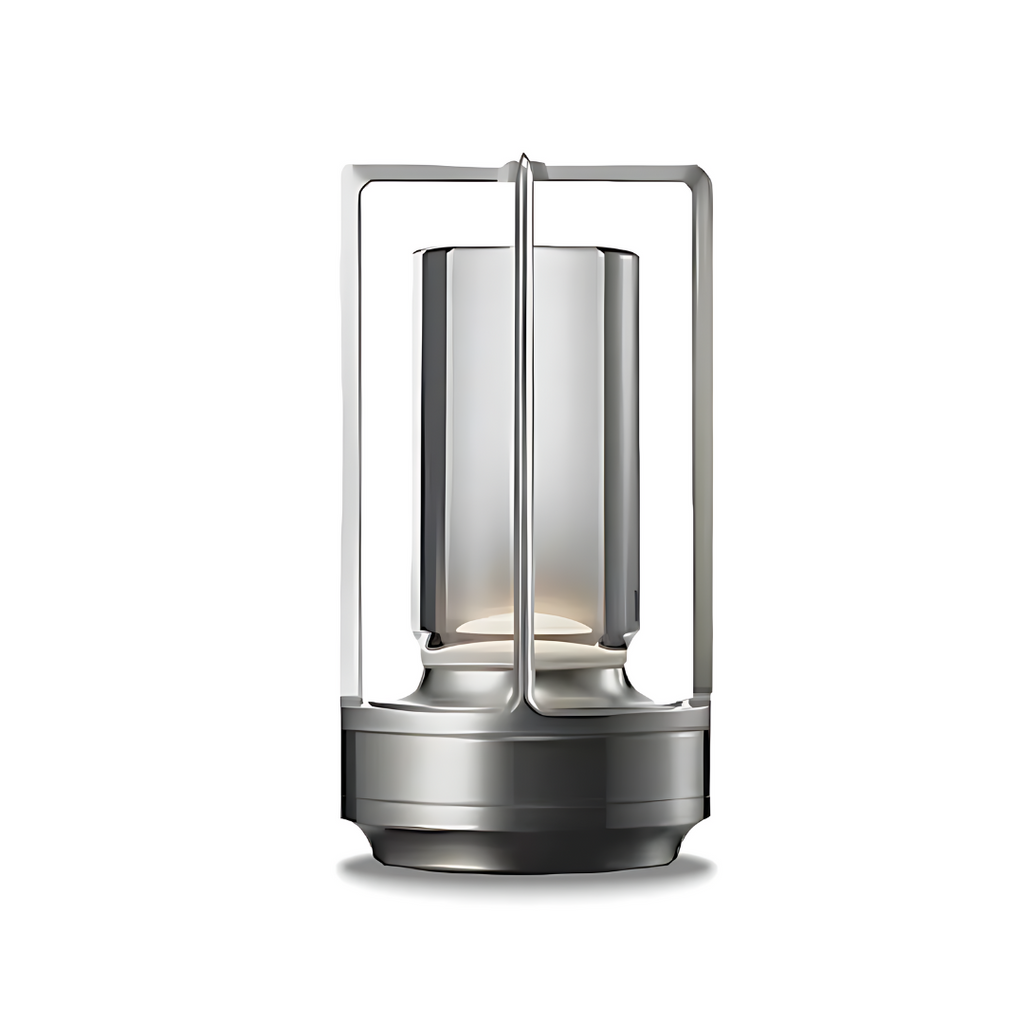 Crystal Lantern Table Lamp – Wireless Rechargeable LED Light with Touch Dimming, Cool & Warm Modes, Type-C Charging, Indoor & Outdoor Use