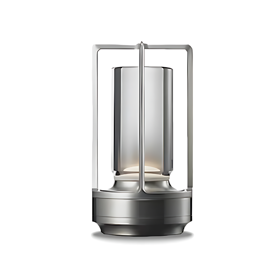 Crystal Lantern Table Lamp – Wireless Rechargeable LED Light with Touch Dimming, Cool & Warm Modes, Type-C Charging, Indoor & Outdoor Use