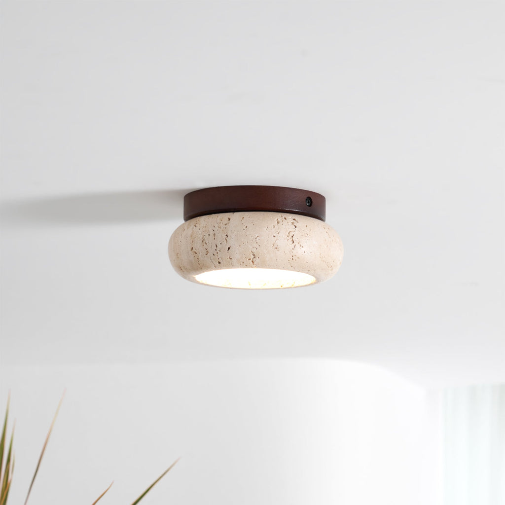 LED Flush Mount Ceiling Light - Modern White Fixture for Living Room & Kitchen Lighting