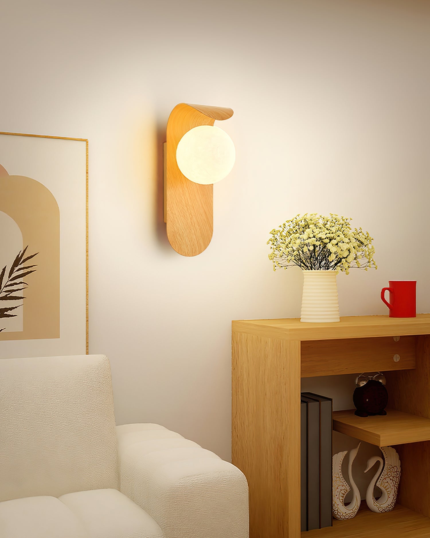 LED Wall Lamp - Modern Adjustable Sconce Light Fixture for Living Room, Bedroom & Hallway Lighting