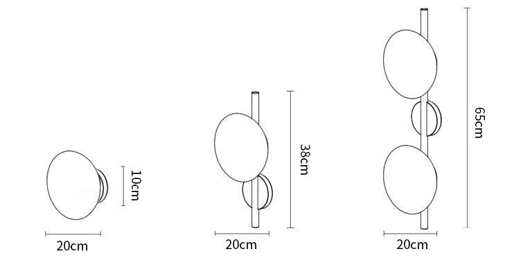 Glass Wall Sconce Light with Nordic Round Design for Bedroom, Living Room & Hallway Accent Lighting
