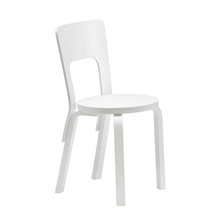 Artek Chair 66 - Modern Birch Wood Dining Chair for Home & Office Use