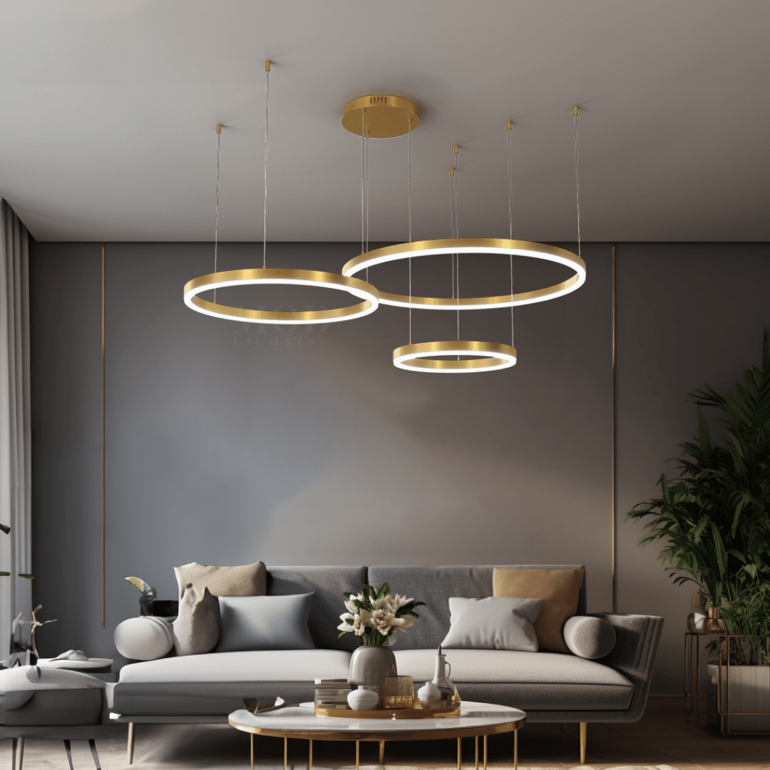 Luxury Crystal Chandelier Light Fixture | Multi-Ring Design, Premium Materials & Elegant Illumination for Living or Dining Room