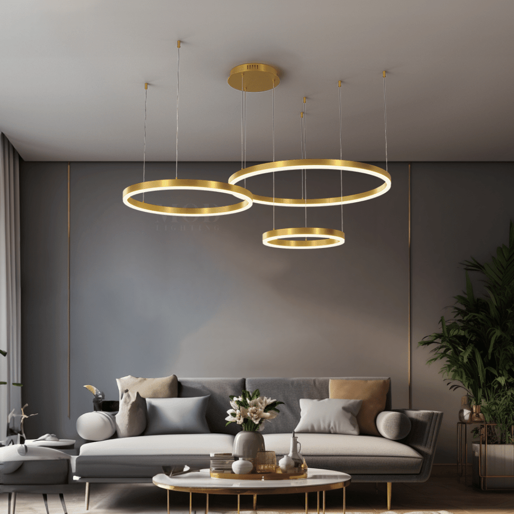 Luxury Crystal Chandelier Light Fixture | Multi-Ring Design, Premium Materials & Elegant Illumination for Living or Dining Room