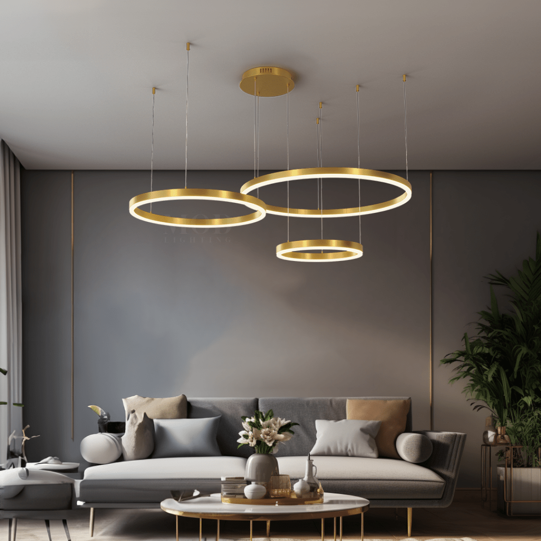 Luxury Crystal Chandelier Light Fixture | Multi-Ring Design, Premium Materials & Elegant Illumination for Living or Dining Room