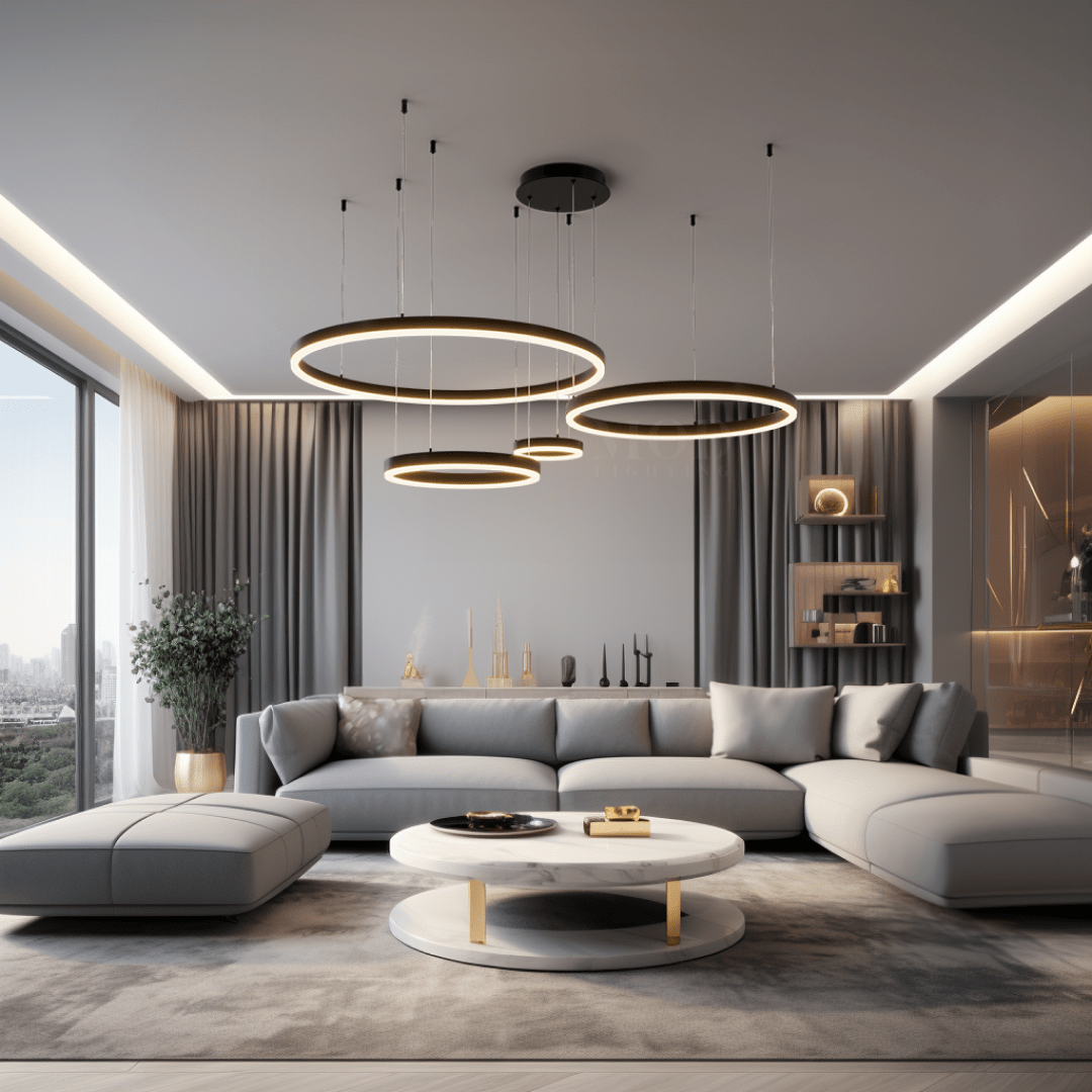 Luxury Crystal Chandelier Light Fixture | Multi-Ring Design, Premium Materials & Elegant Illumination for Living or Dining Room