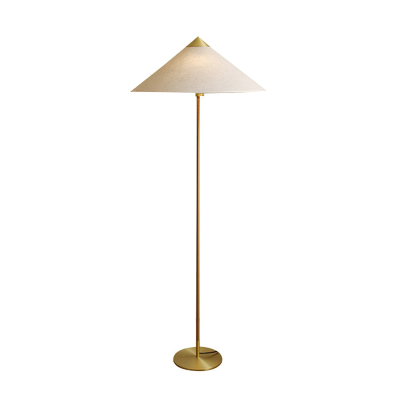 LED Chinese Hat Floor Lamp with Adjustable Height for Living Room & Bedroom Lighting