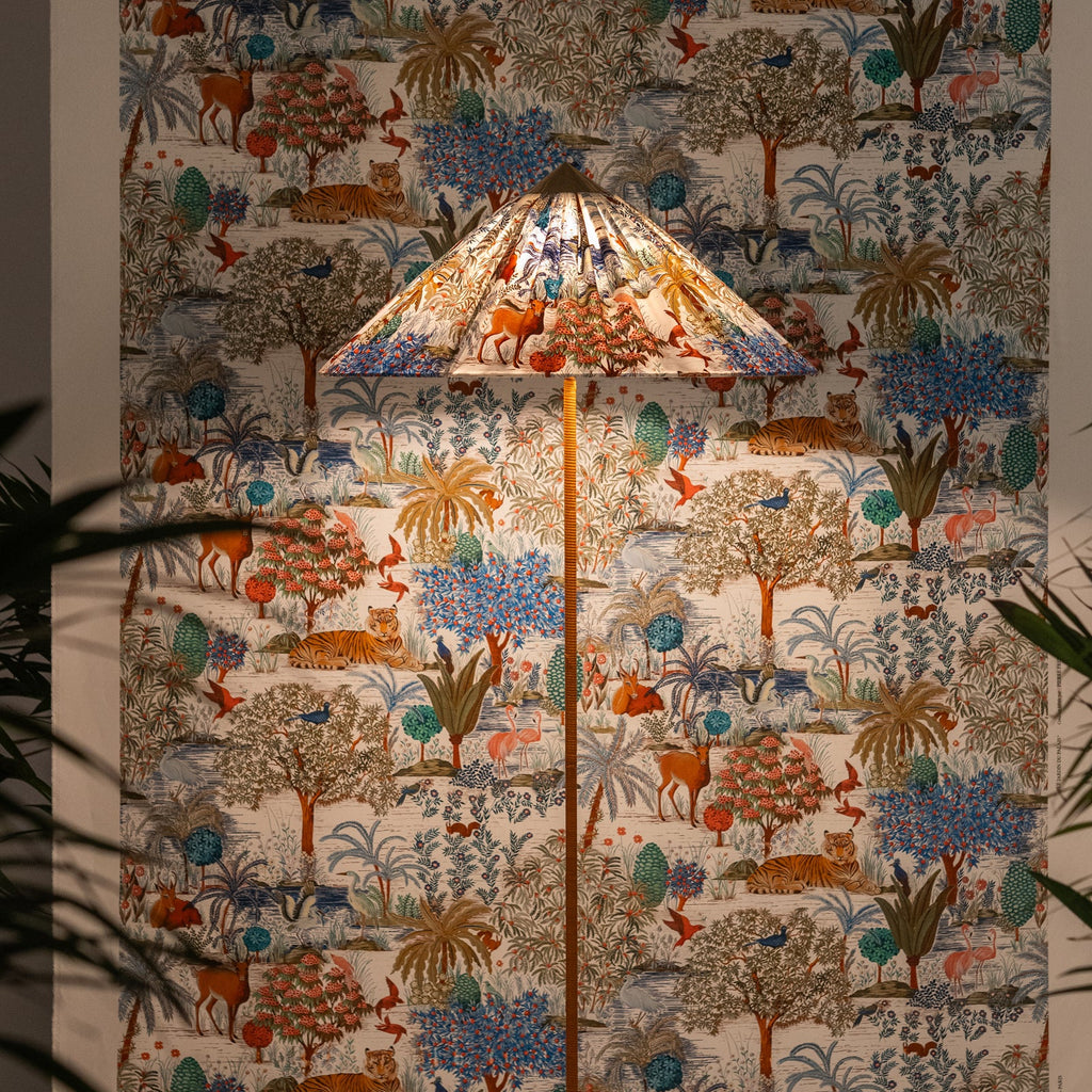 LED Chinese Hat Floor Lamp with Adjustable Height for Living Room & Bedroom Lighting