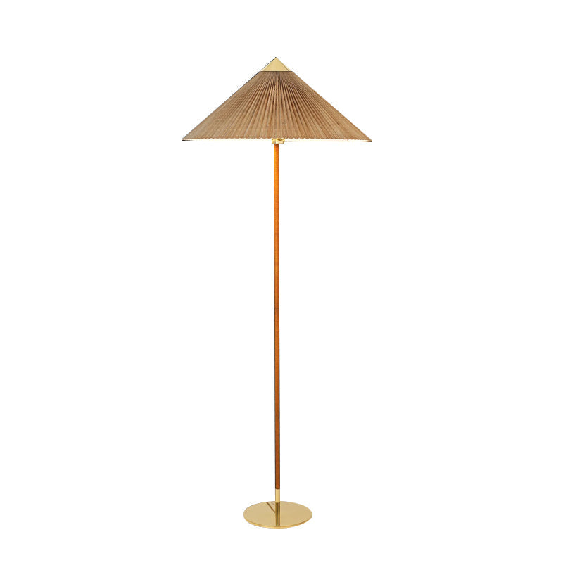 LED Chinese Hat Floor Lamp with Adjustable Height for Living Room & Bedroom Lighting
