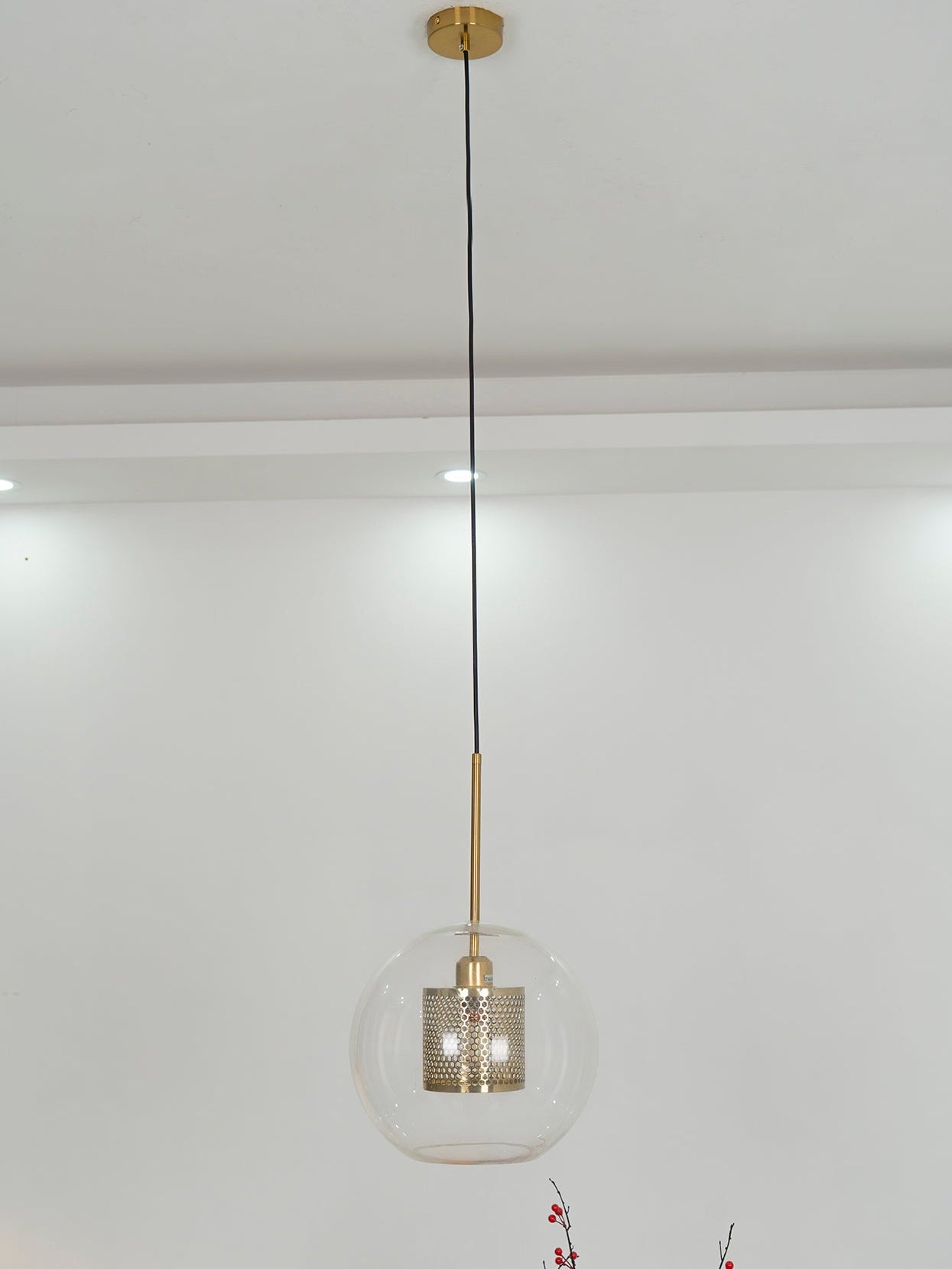 Glass Pendant Light Fixture - Modern Chiswick Design for Kitchen Island & Dining Room Lighting