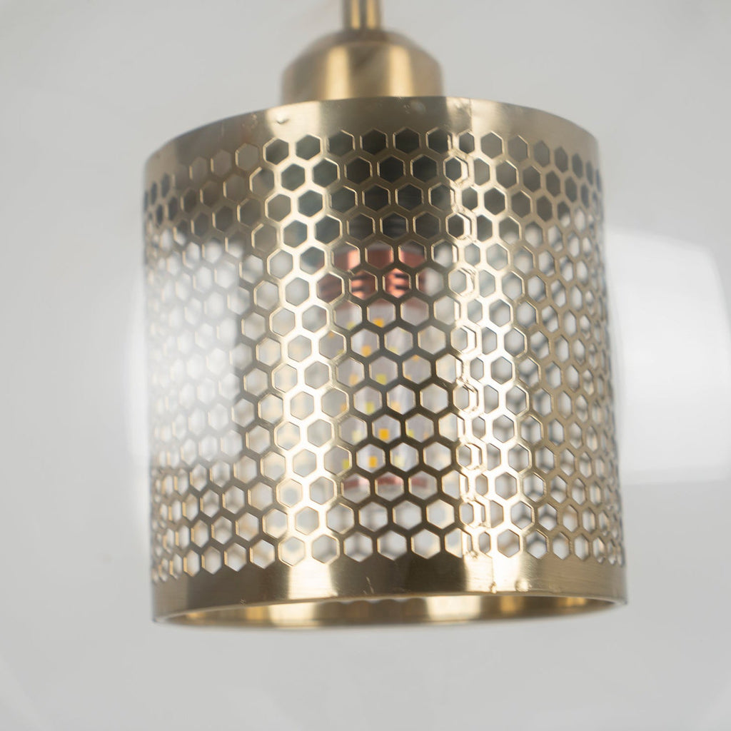 Glass Pendant Light Fixture - Modern Chiswick Design for Kitchen Island & Dining Room Lighting