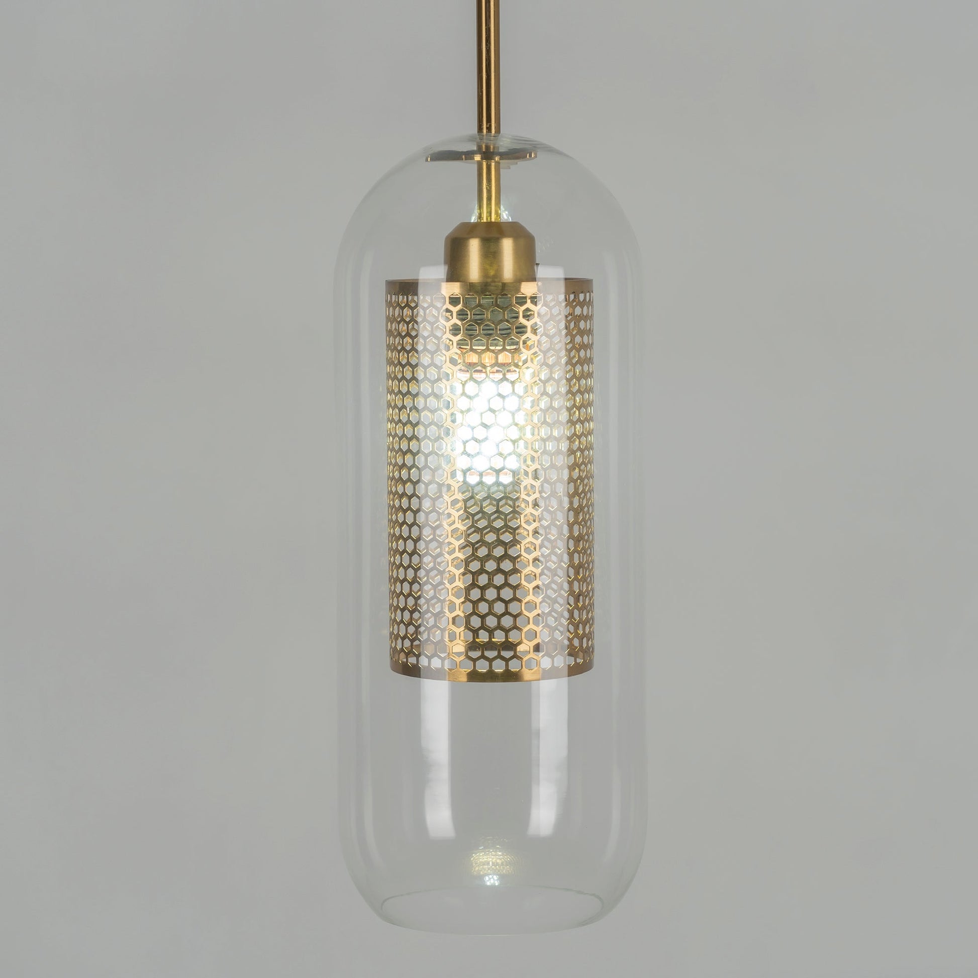 Glass Pendant Light Fixture - Modern Chiswick Design for Kitchen Island & Dining Room Lighting