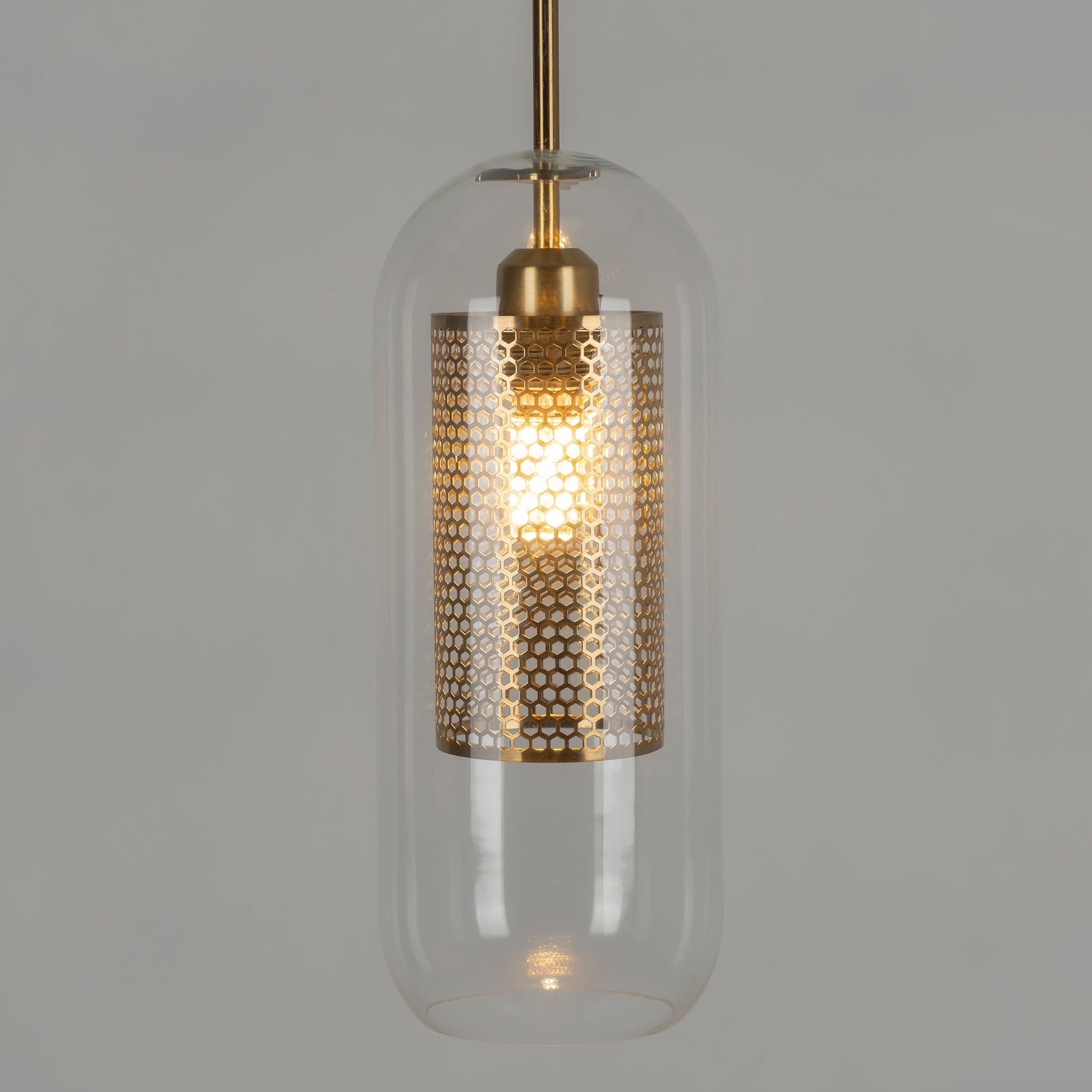 Glass Pendant Light Fixture - Modern Chiswick Design for Kitchen Island & Dining Room Lighting