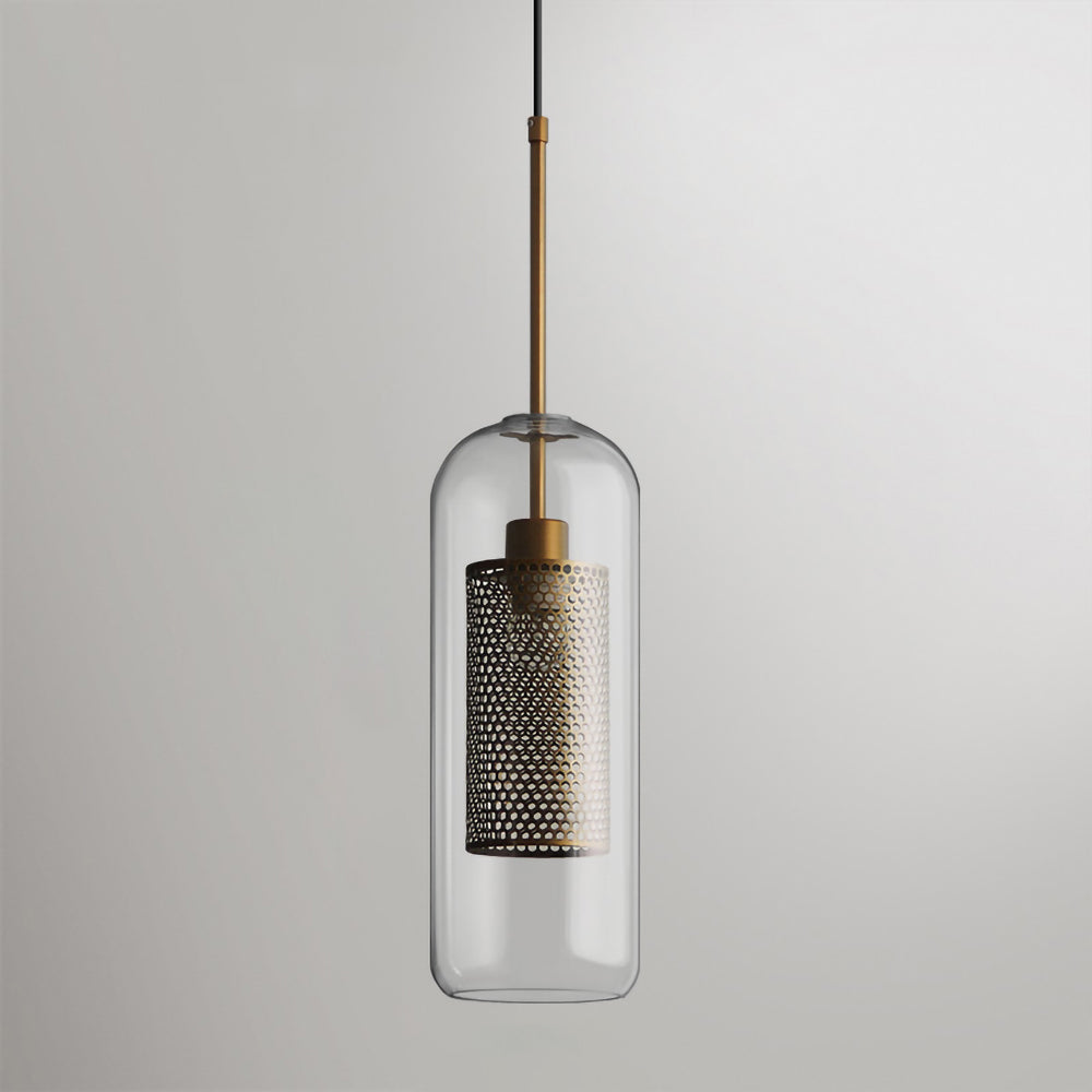 Glass Pendant Light Fixture - Modern Chiswick Design for Kitchen Island & Dining Room Lighting