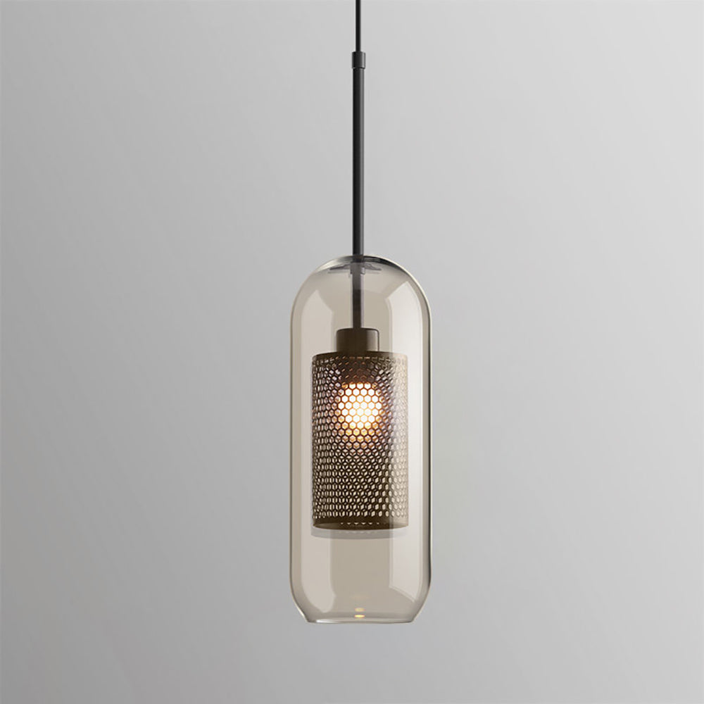 Glass Pendant Light Fixture - Modern Chiswick Design for Kitchen Island & Dining Room Lighting