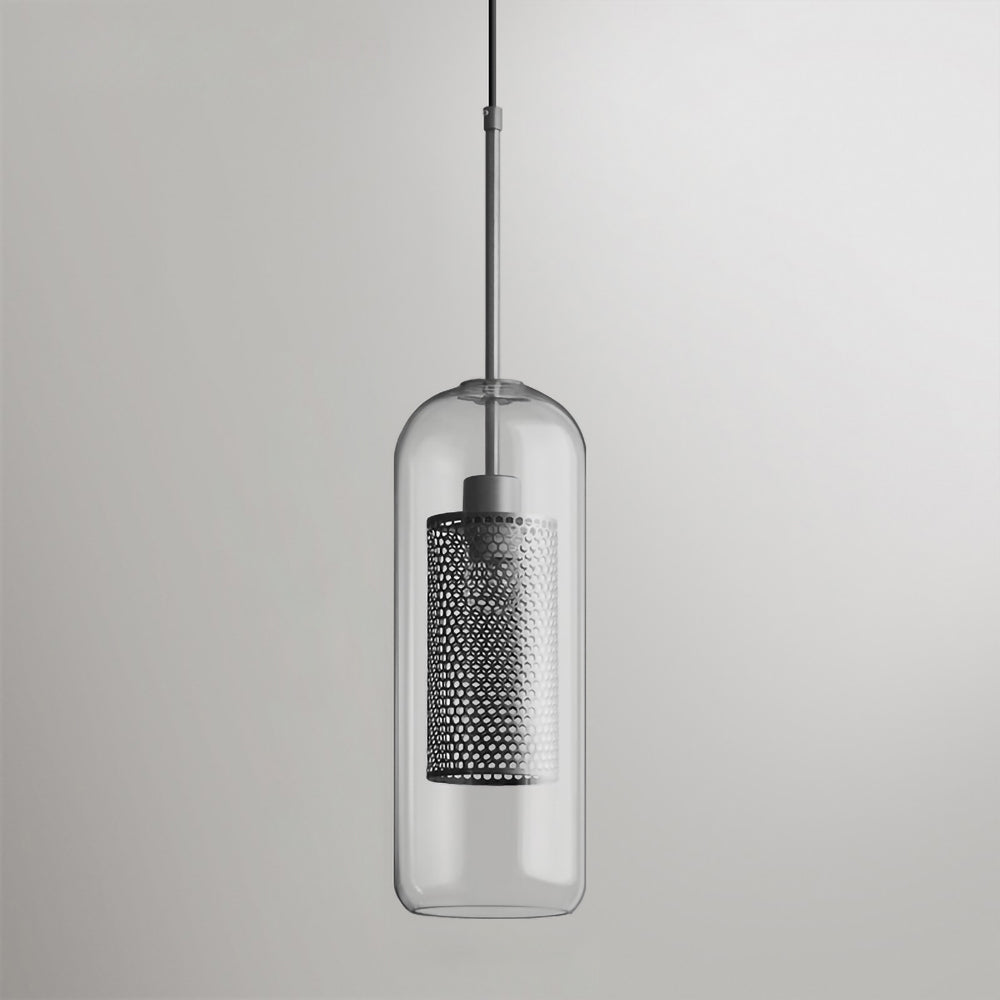 Glass Pendant Light Fixture - Modern Chiswick Design for Kitchen Island & Dining Room Lighting