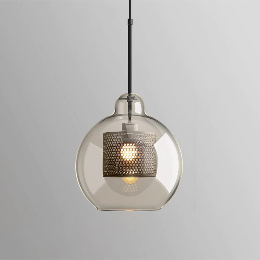 Glass Pendant Light Fixture - Modern Chiswick Design for Kitchen Island & Dining Room Lighting