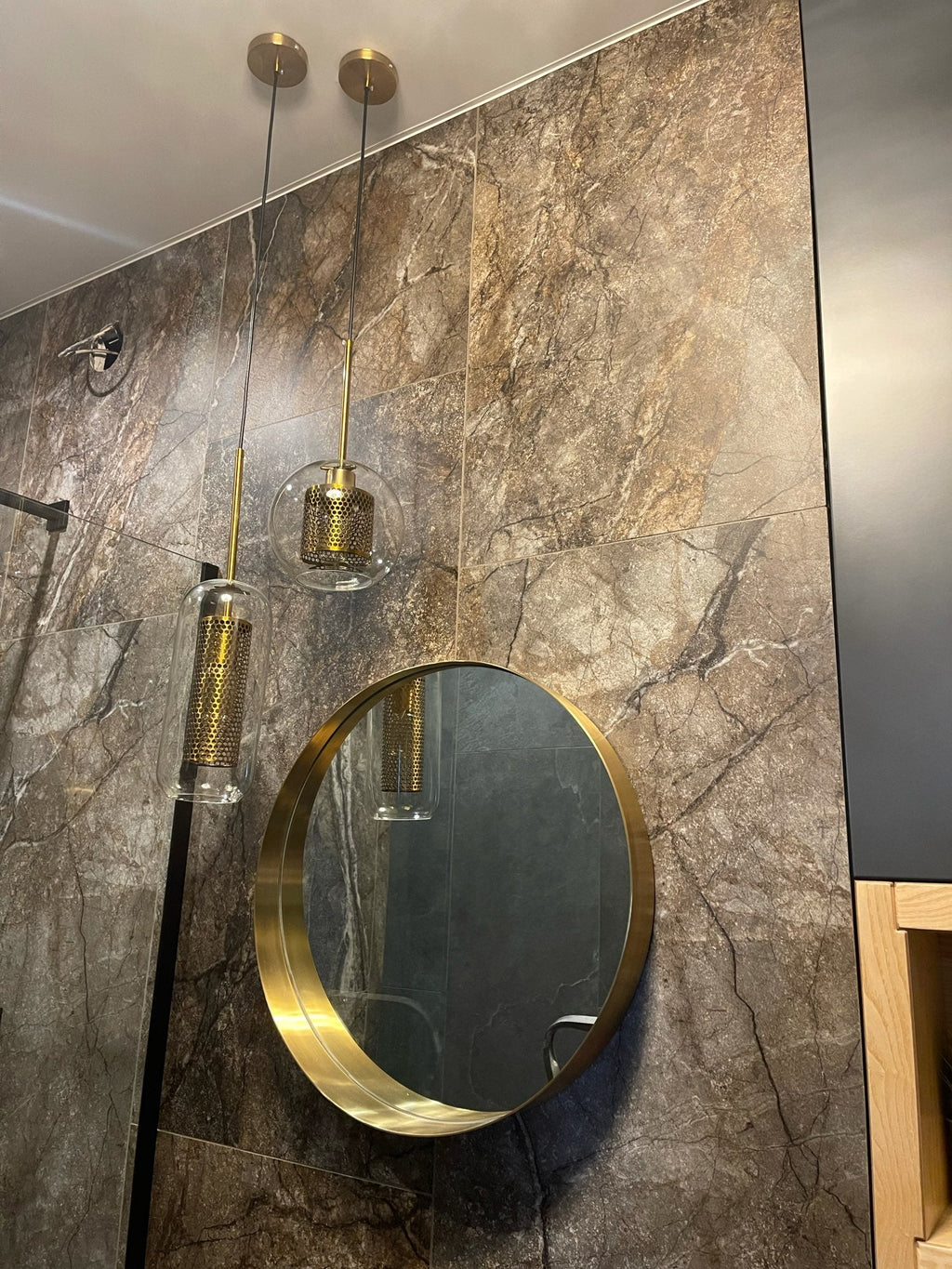 Glass Pendant Light Fixture - Modern Chiswick Design for Kitchen Island & Dining Room Lighting