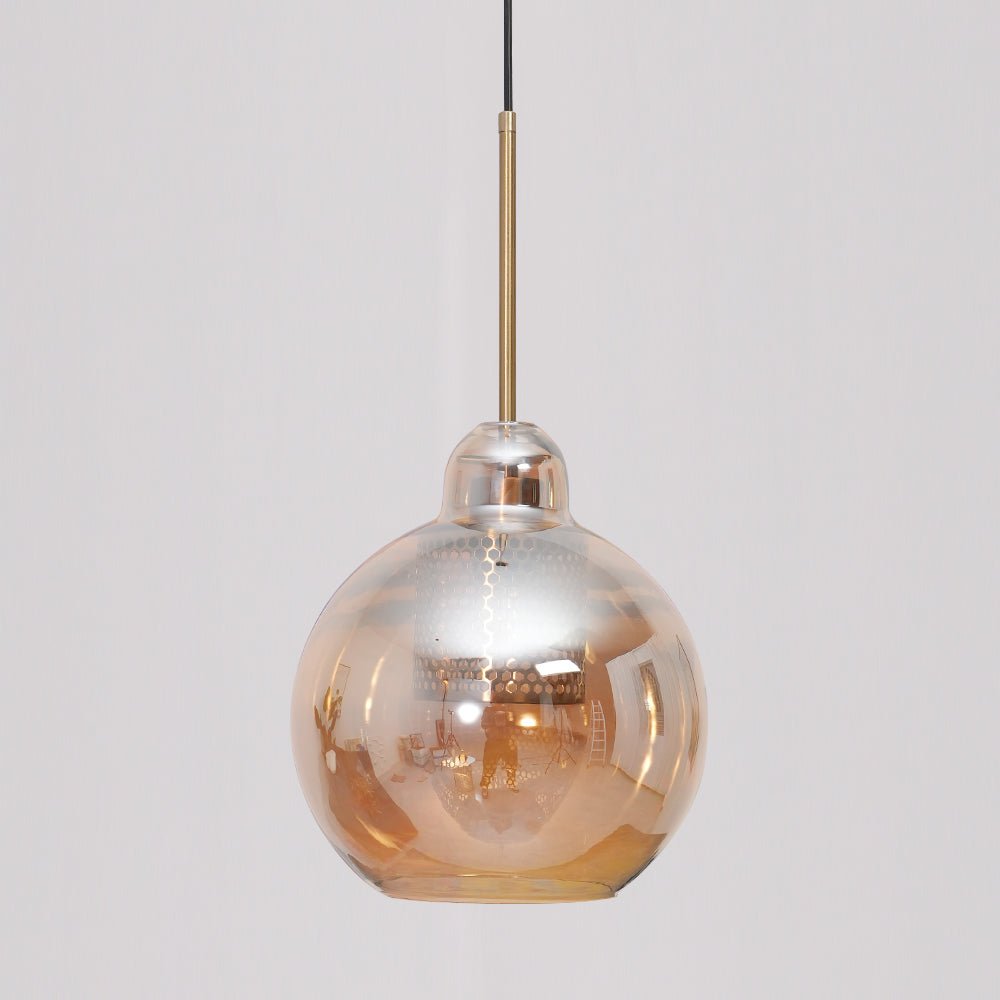 Glass Pendant Light Fixture - Modern Chiswick Design for Kitchen Island & Dining Room Lighting
