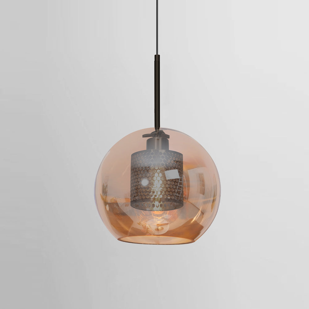 Glass Pendant Light Fixture - Modern Chiswick Design for Kitchen Island & Dining Room Lighting