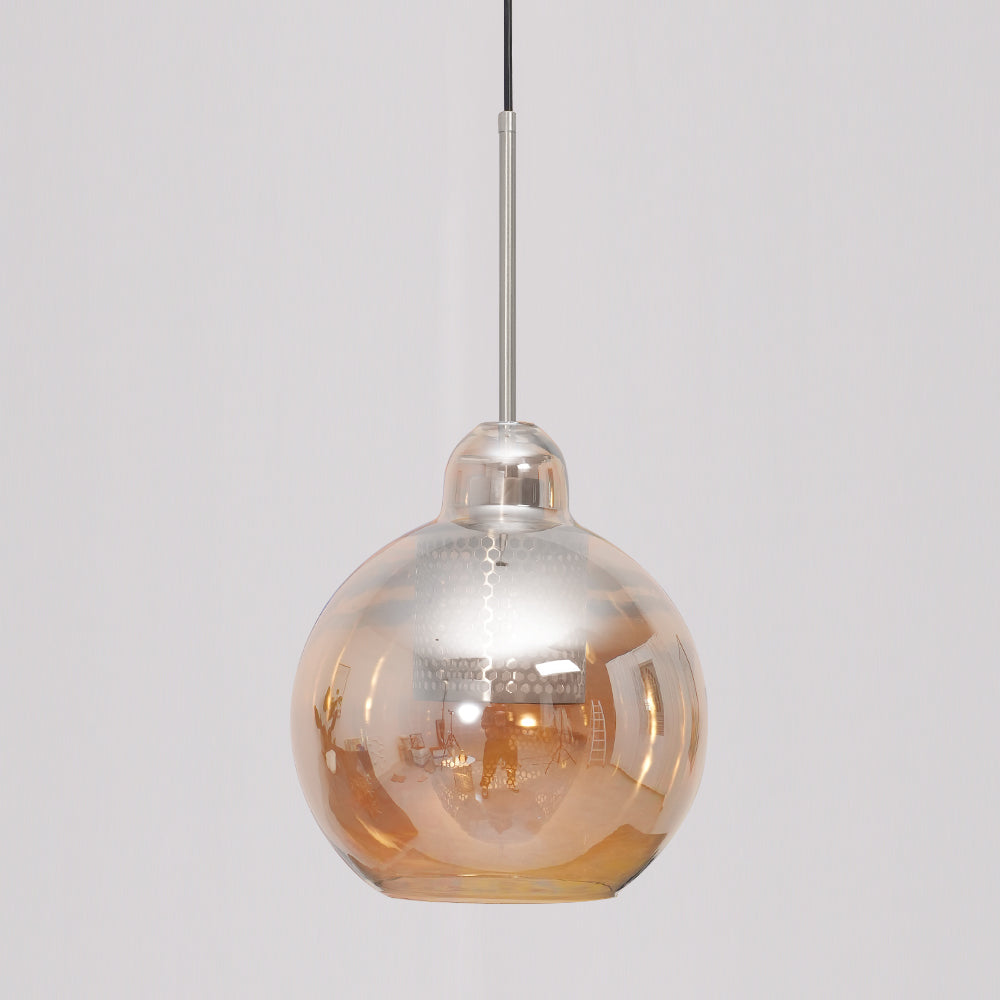 Glass Pendant Light Fixture - Modern Chiswick Design for Kitchen Island & Dining Room Lighting