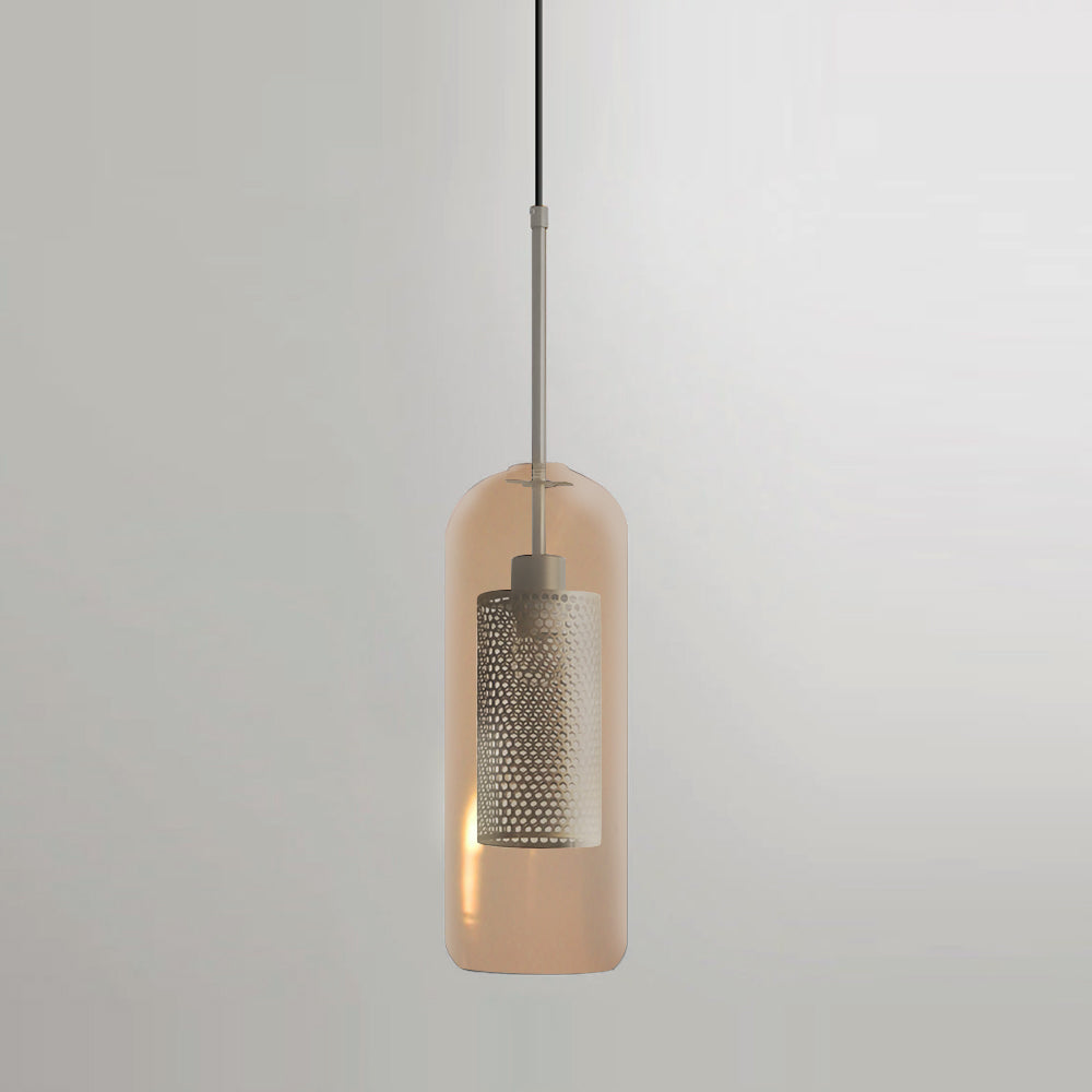 Glass Pendant Light Fixture - Modern Chiswick Design for Kitchen Island & Dining Room Lighting